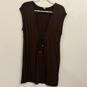Merona Dark Brown Women's Coverup Dress